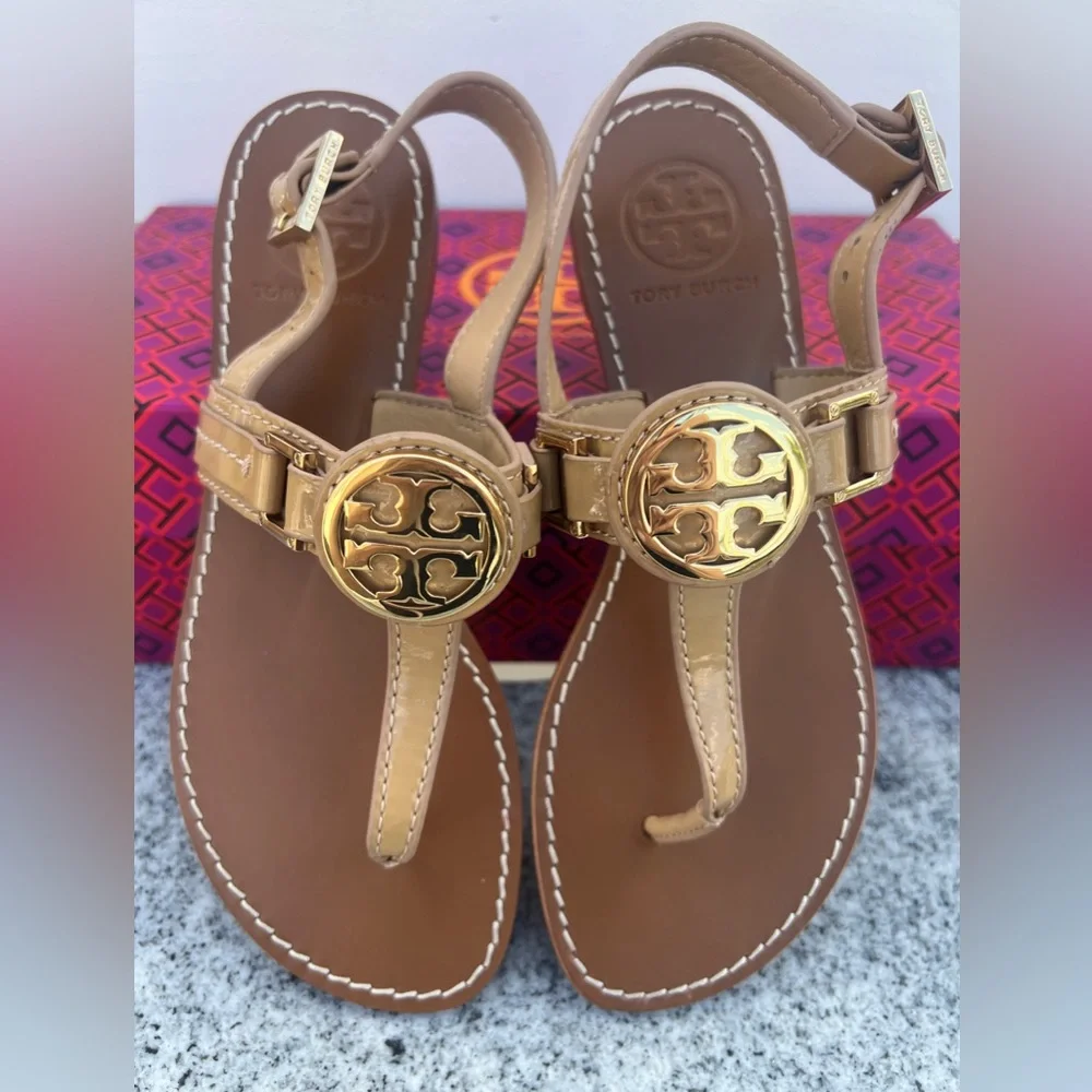 Tory Burch Cassia Sandal Pink Nude Women Size 5.5